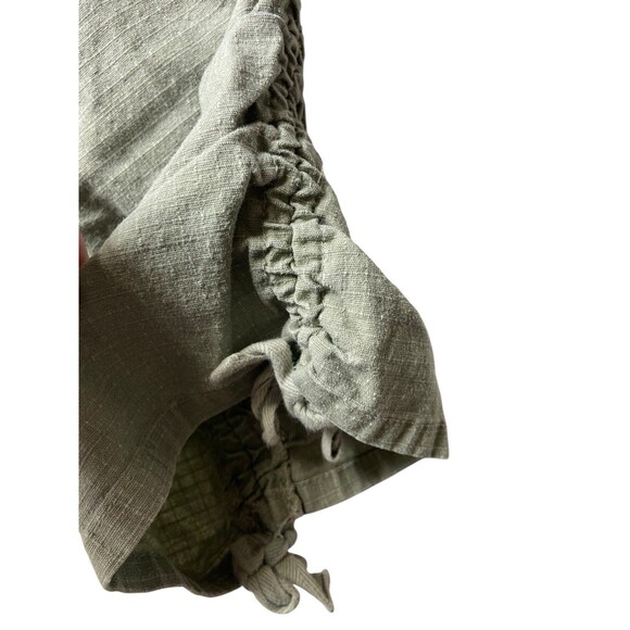 Vtg Y2K L.E.I. Crop Cargo Pants Size 7 Green Ripstop Paratrooper Utility 2000s - Picture 12 of 15